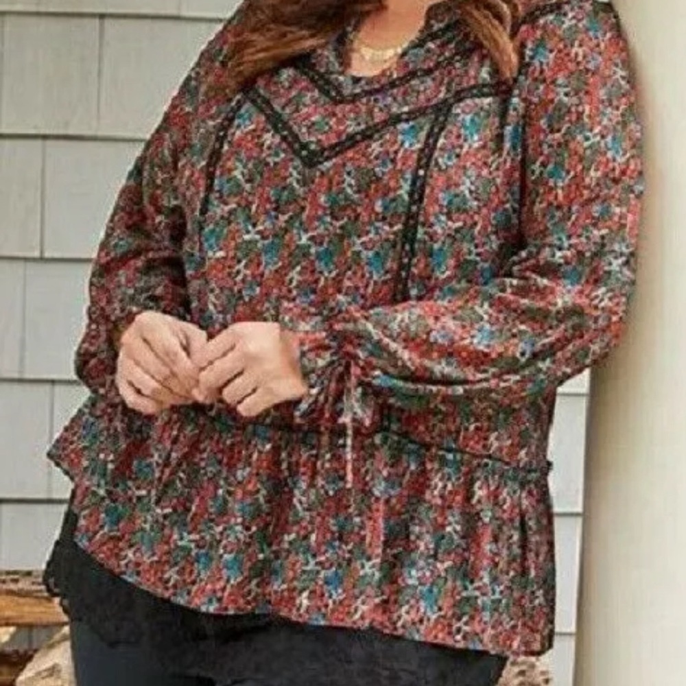 Matilda Jane long sleeve sheer top